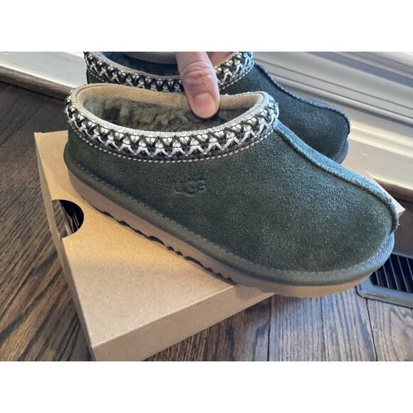 UGG Tasman Slippers Forest Green Little Kids Size 13c NIB NEW - Picture 8 of 12